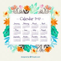 10 Beautiful, FREE Printable 2017 Calendars