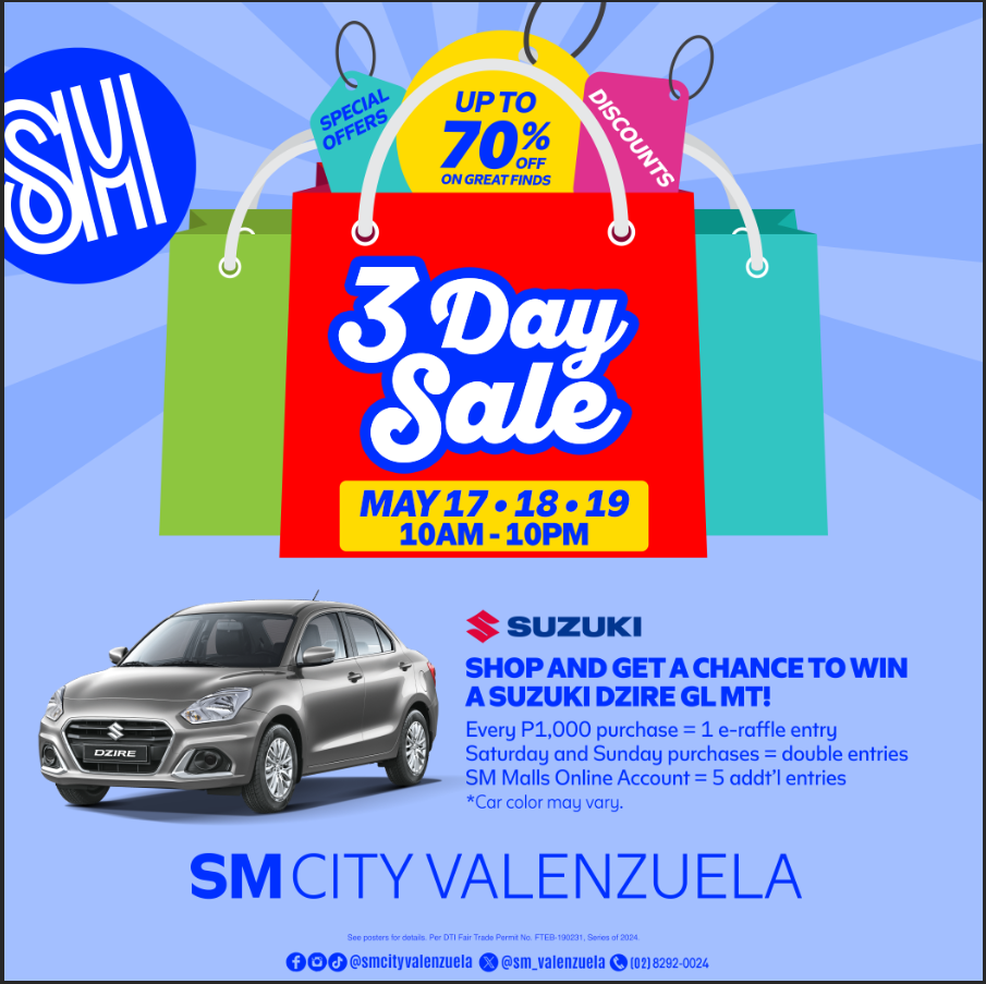 Shop Smart, Score Big Savings At SM City Valenzuela’s 3-Day Sale