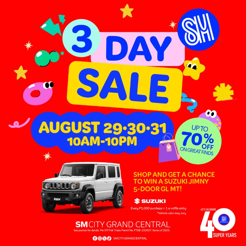 BER-RIFIC DEALS Await at SM City Grand Central’s 3-day Sale