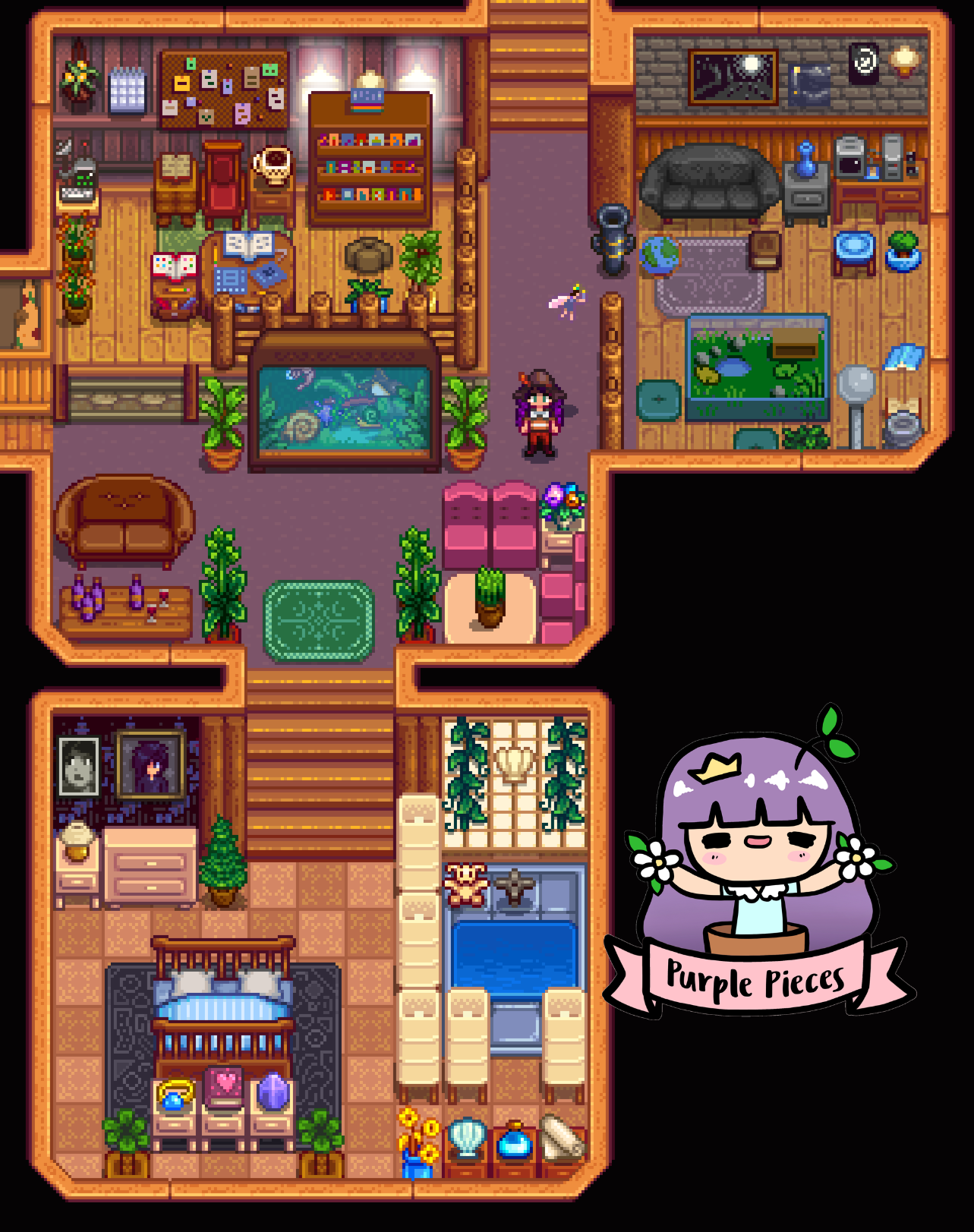My Stardew Valley Farmhouse Design: 1.6 Update, No Mods